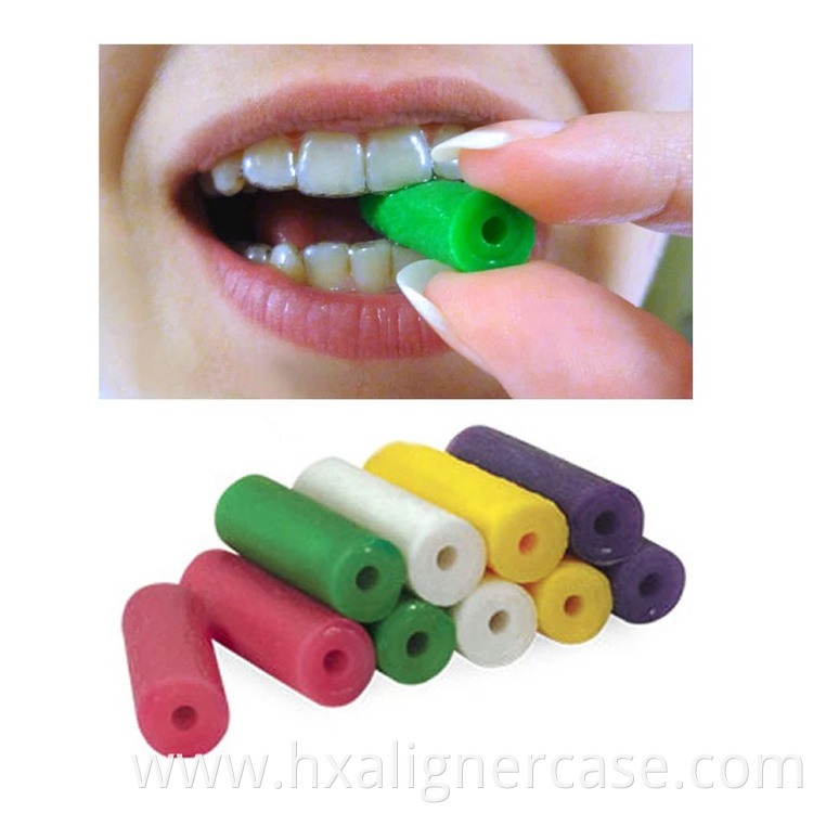 Individual Package Colorful Orthodontic Invisible Remover Braces Plastic Aligner Removal Tool Hook